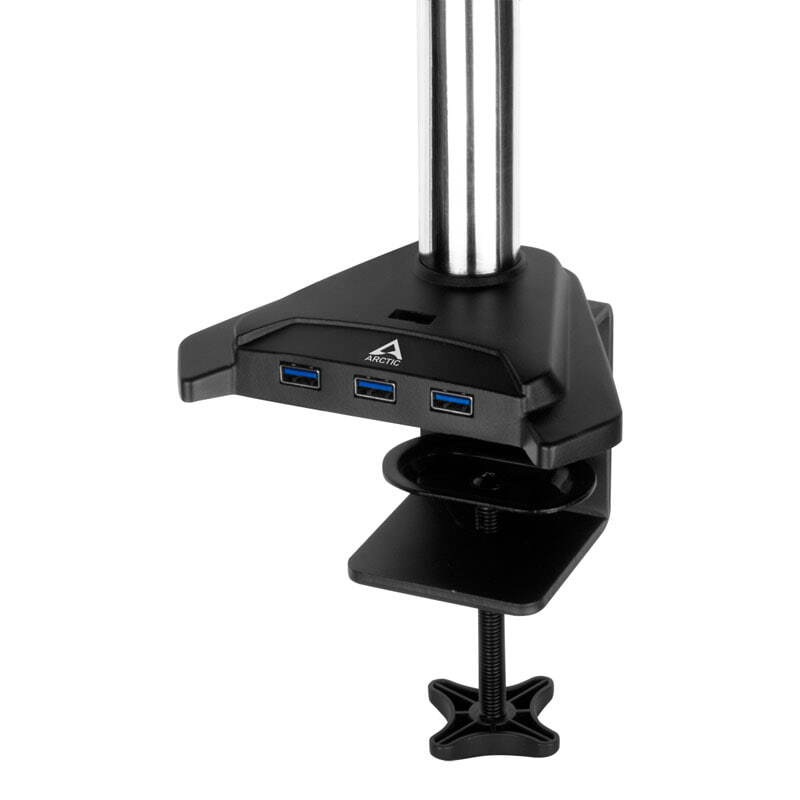 Arctic - Soporte de Mesa Arctic Z1 Pro (Gen 3) con HUB USB 3.0 13"-43" Max 15Kg