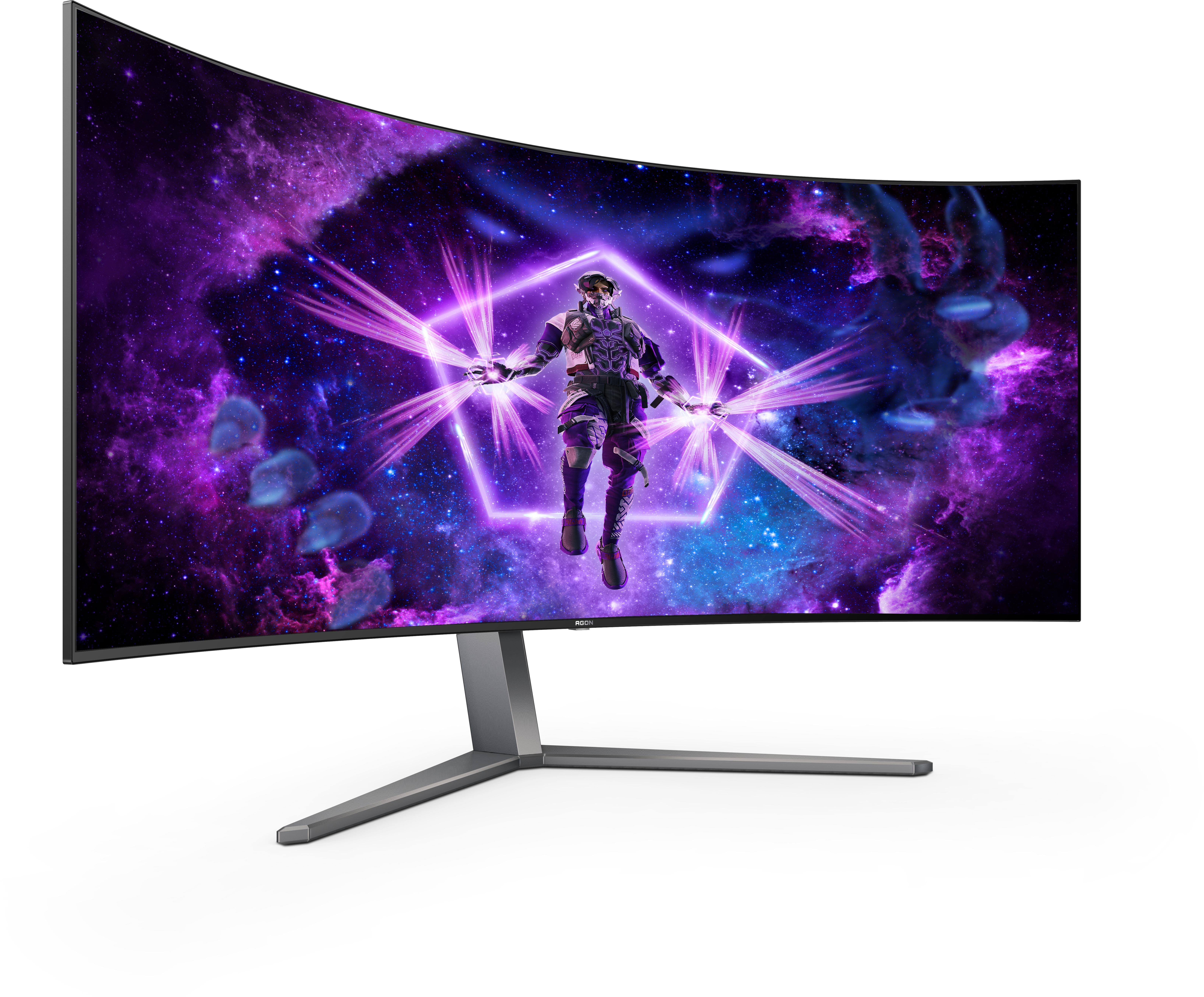 AOC - Monitor Curvo AOC AGON PRO  44.5" AG456UCZD OLED WQHD 240Hz 0.03ms FreeSync Premium e G-Sync Compatible