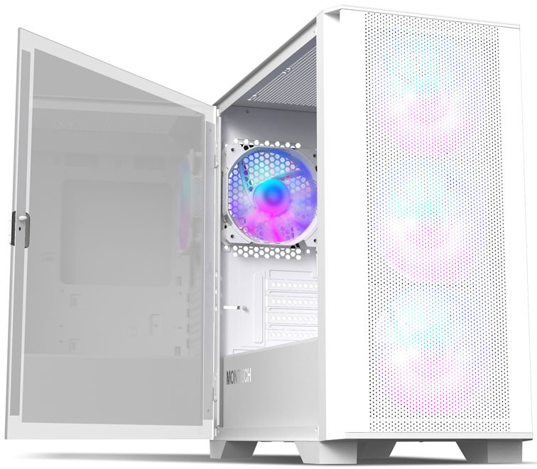 Montech - Caja Micro-ATX Montech AIR 100 ARGB Vidrio Templado Blanco