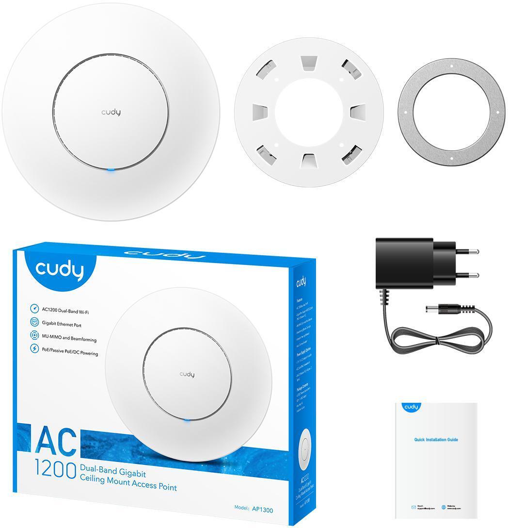 Cudy - Access Point AP1300 AC1200 Wi-Fi Gigabit