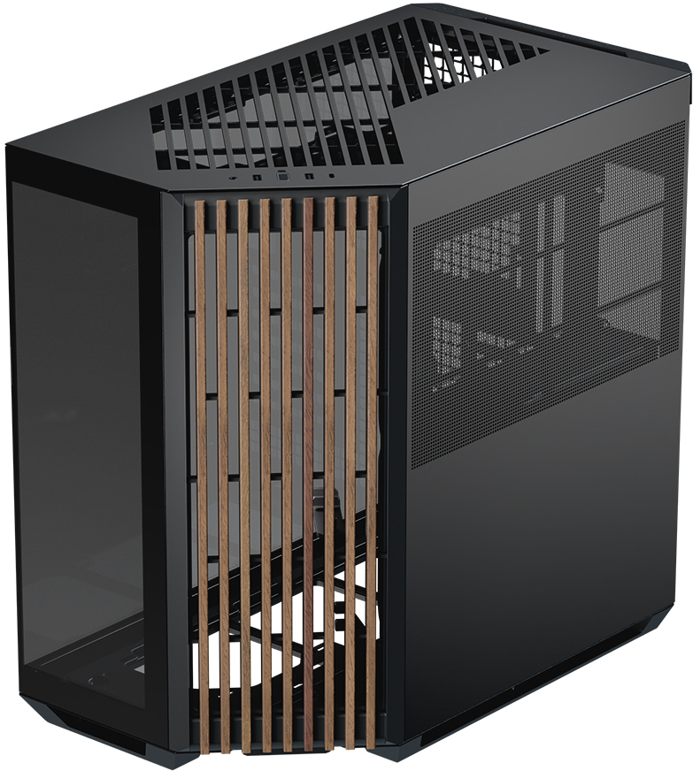 Caja ATX APNX V1 Negro/Madera