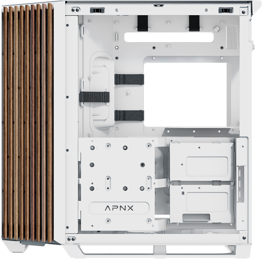 APNX - Caja ATX APNX V1 Blanco/Madera