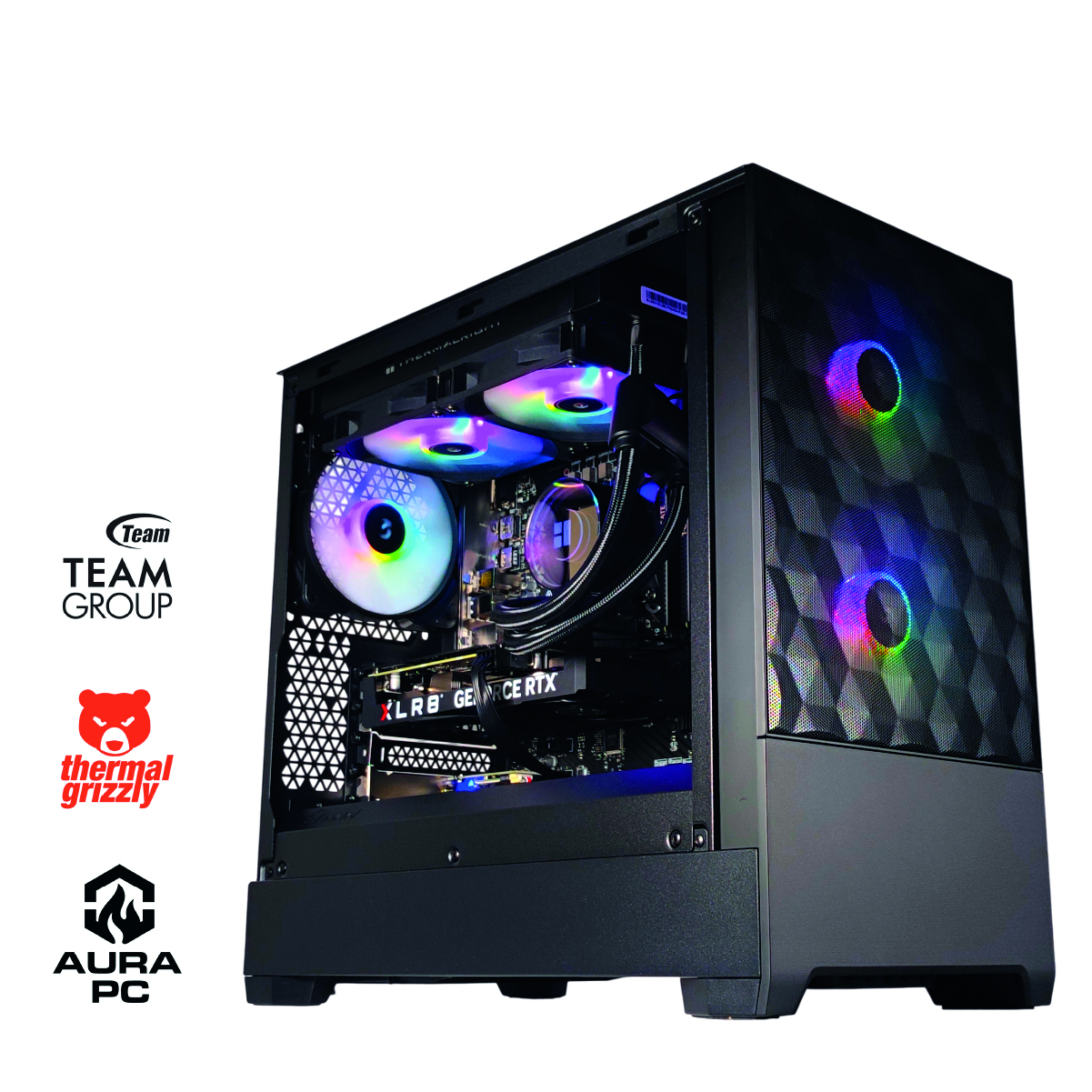 AURA PC - Ordenador AURA Gamer-PC Intel i5 14400F 32GB DDR5 1TB RTX 4060 WiFi W11