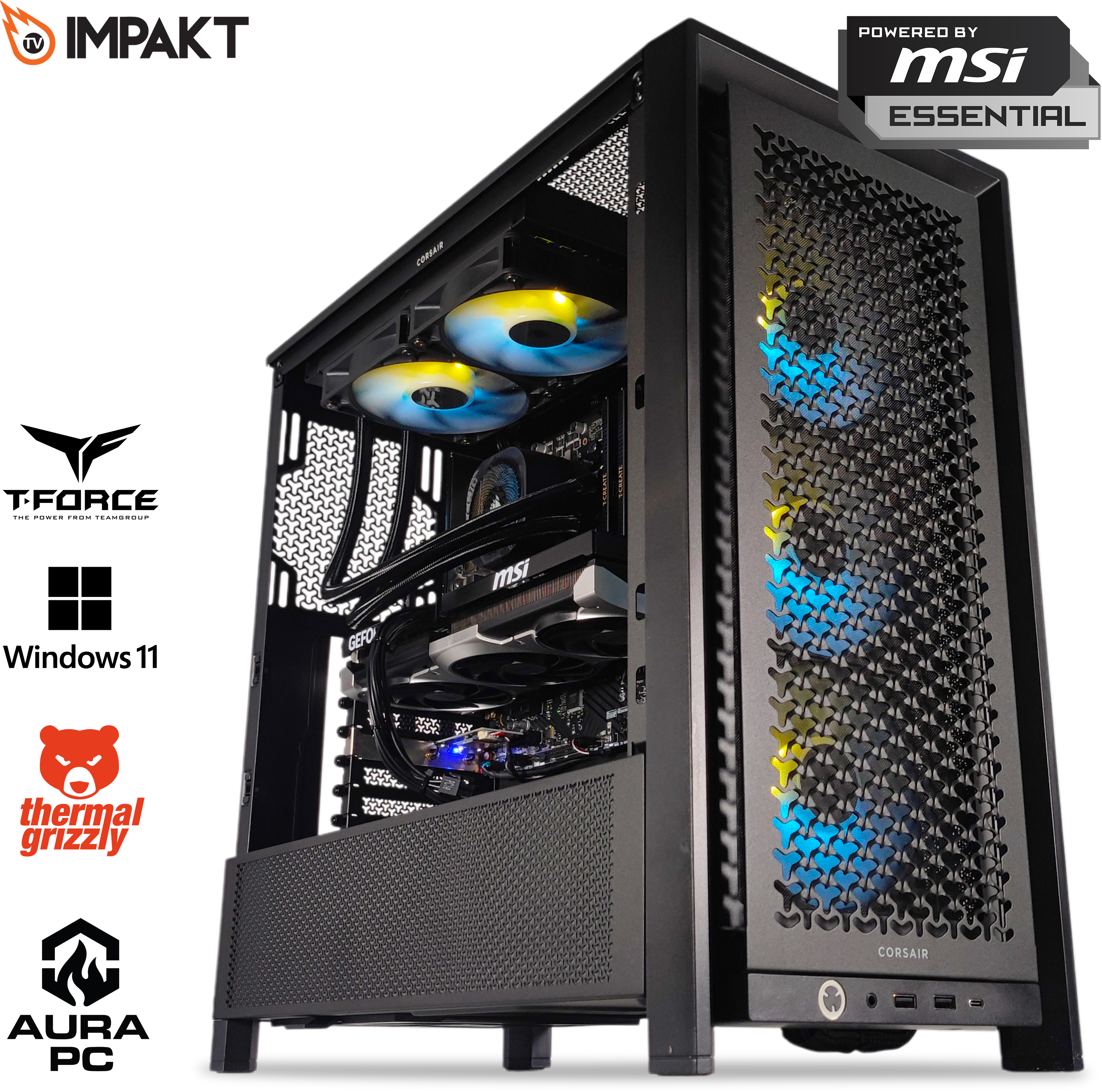 Picture of Picture of Ordenador AURA Gamer-PC Intel i5 14400F 32GB DDR5 1TB RTX 5060 Ti 16GB WiFi W11