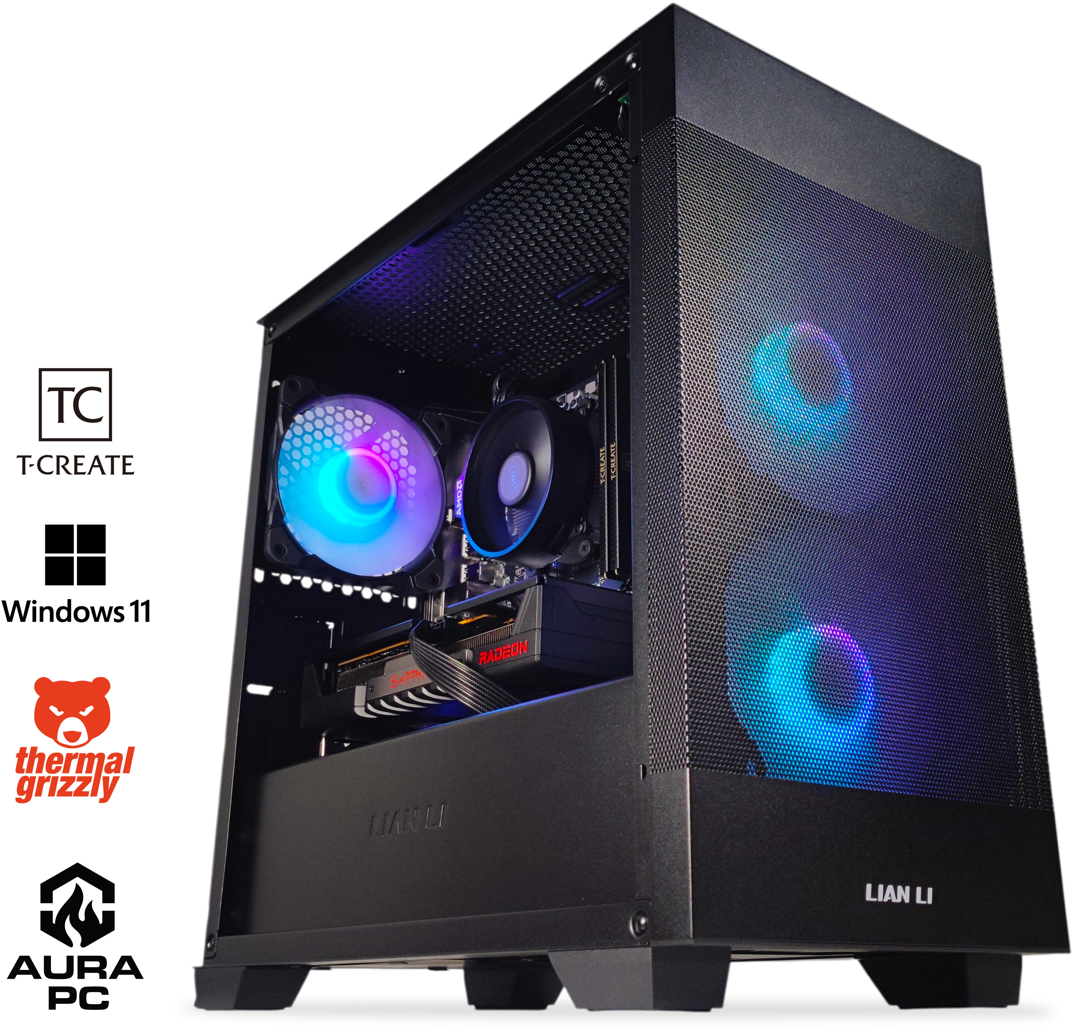 Picture of Picture of Ordenador AURA Gamer-PC Ryzen 5 7500F 32GB DDR5 1TB RX 9060 XT 16GB WiFi W11