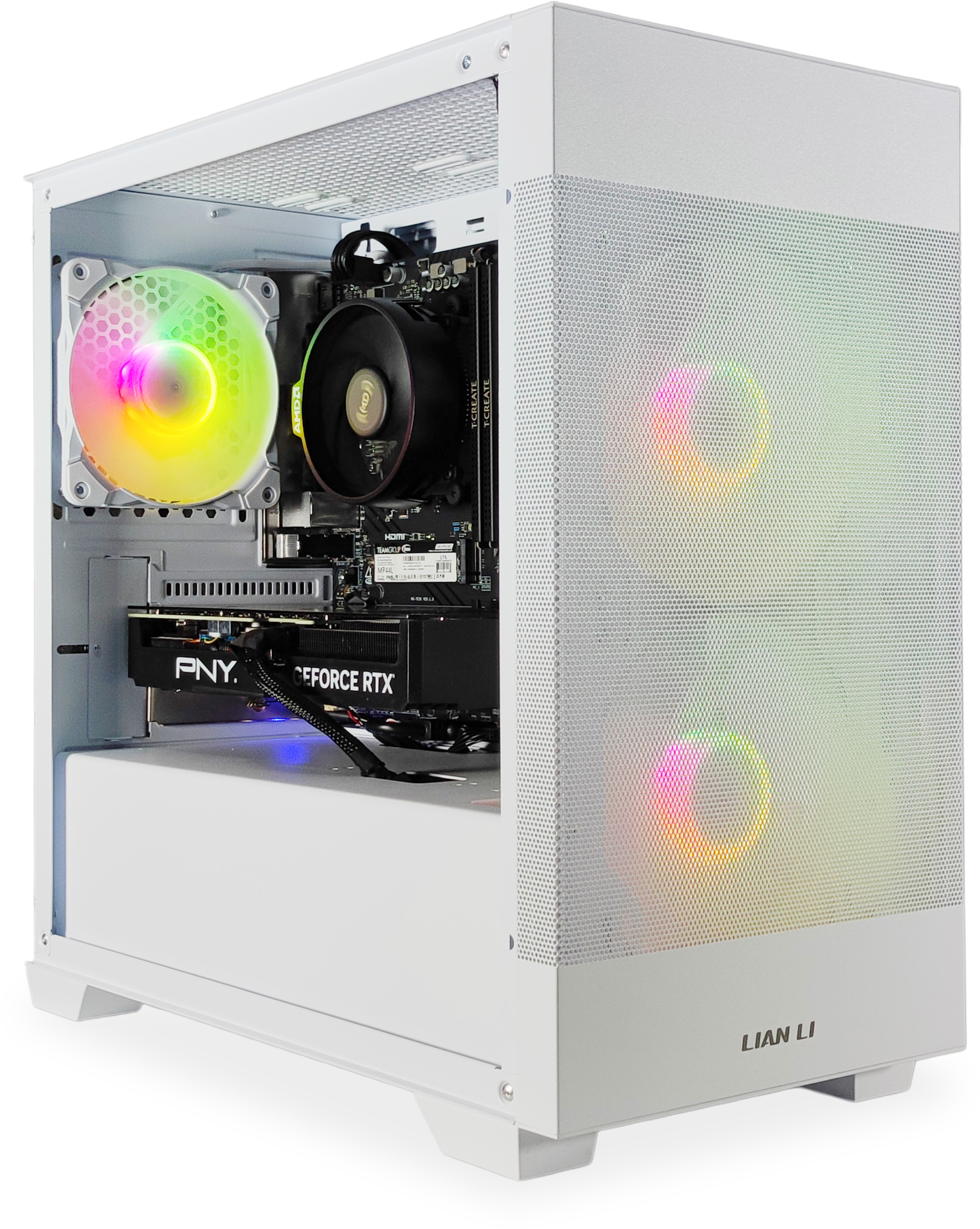 AURA PC - Ordenador AURA Gamer-PC Ryzen 5 7500F 32GB DDR5 1TB RTX 4070 SUPER WiFi W11