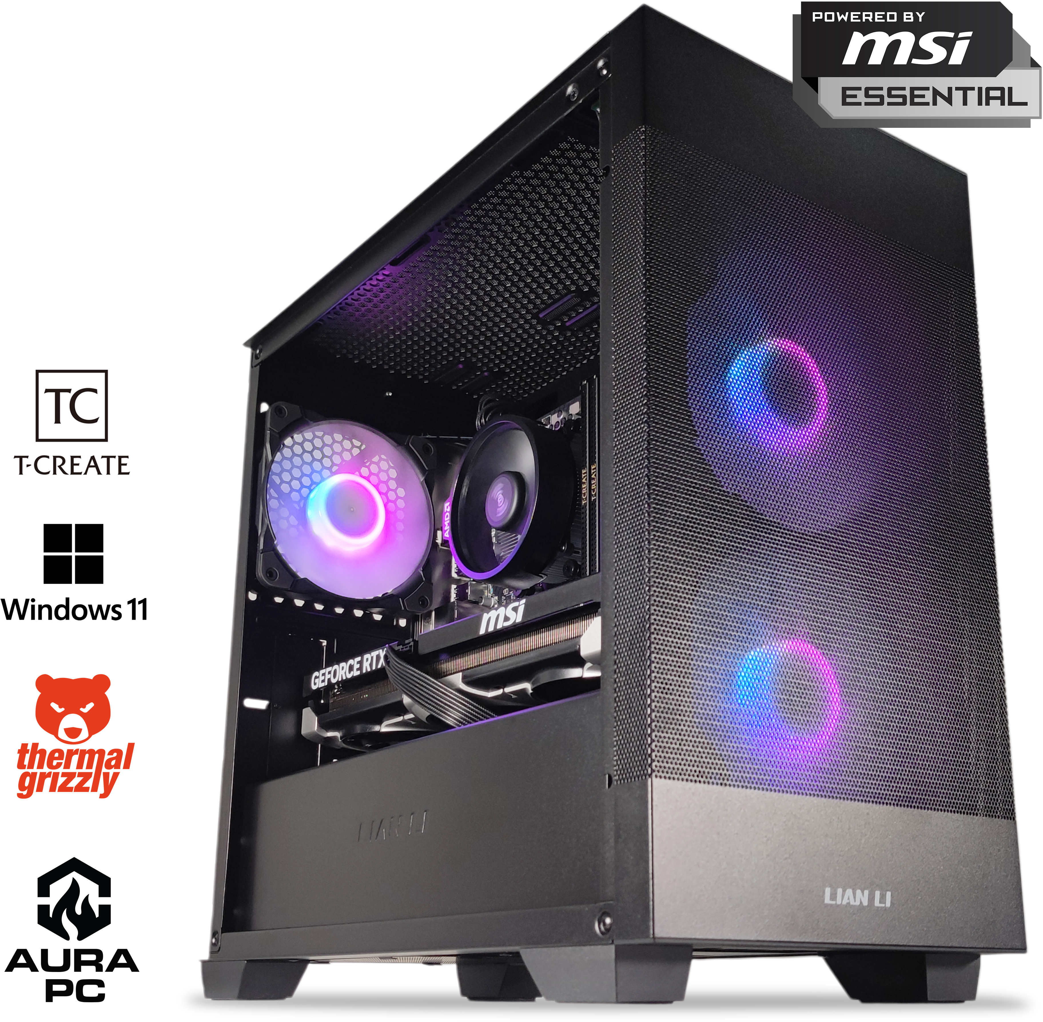 Picture of Picture of Ordenador AURA Gamer-PC Ryzen 5 7500F 32GB DDR5 1TB RTX 5060 Ti 16GB W11
