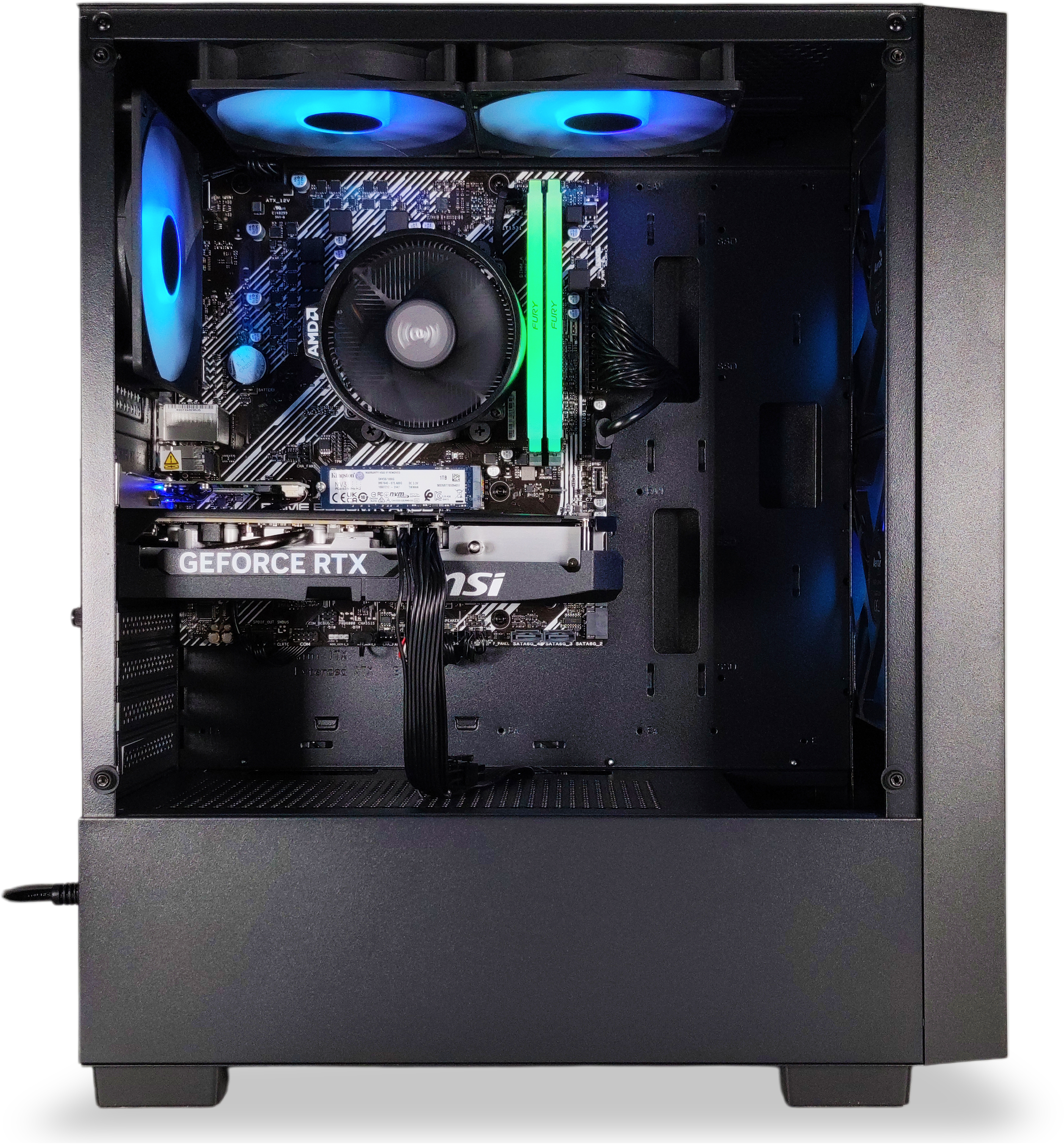 AURA PC - Ordenador AURA Gamer-PC Ryzen 5 5600 32GB DDR4 1TB RTX 5060 Ti 16GB WiFi W11
