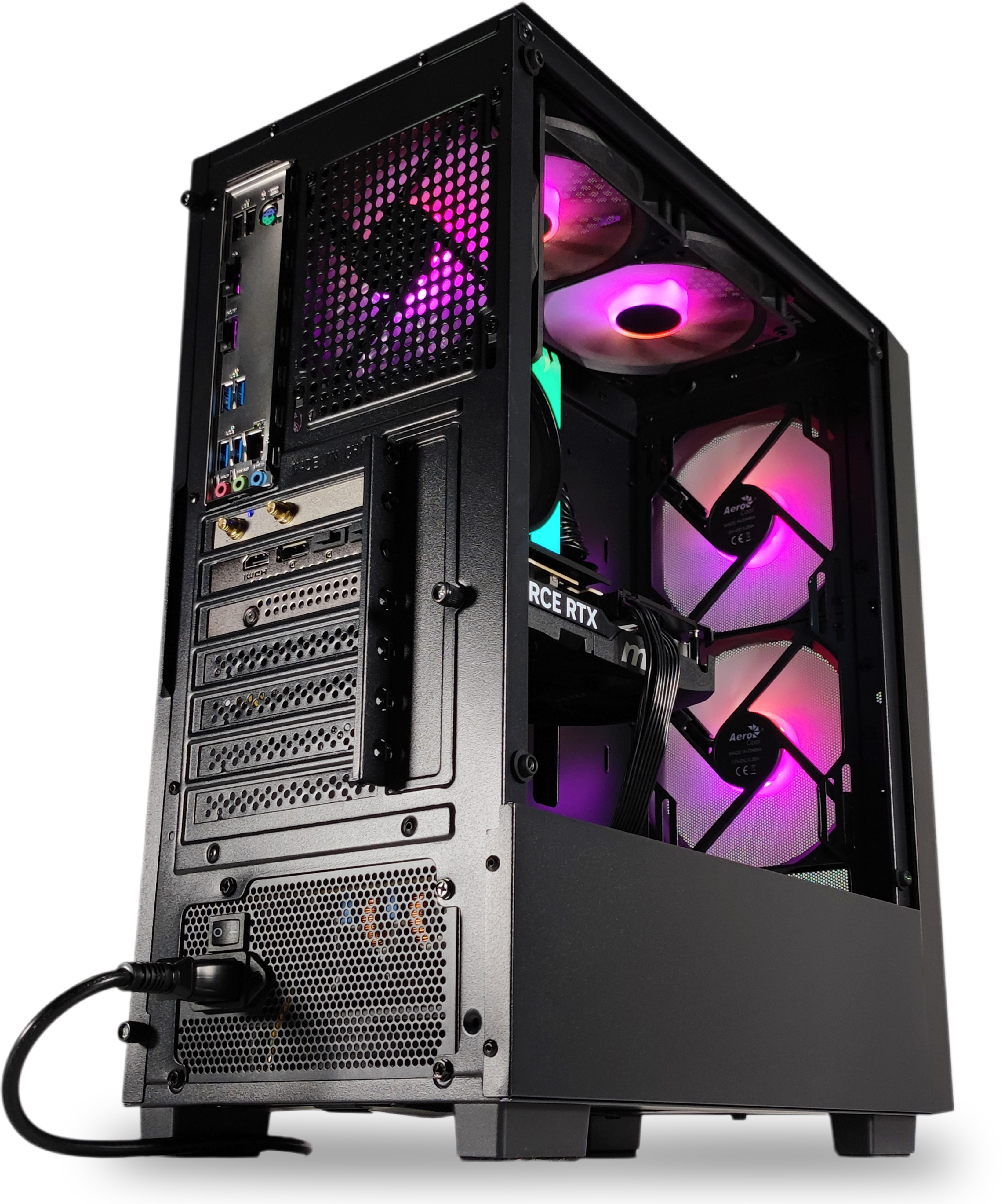 AURA PC - Ordenador AURA Gamer-PC Ryzen 5 5600 32GB DDR4 1TB RTX 5060 Ti 16GB WiFi W11