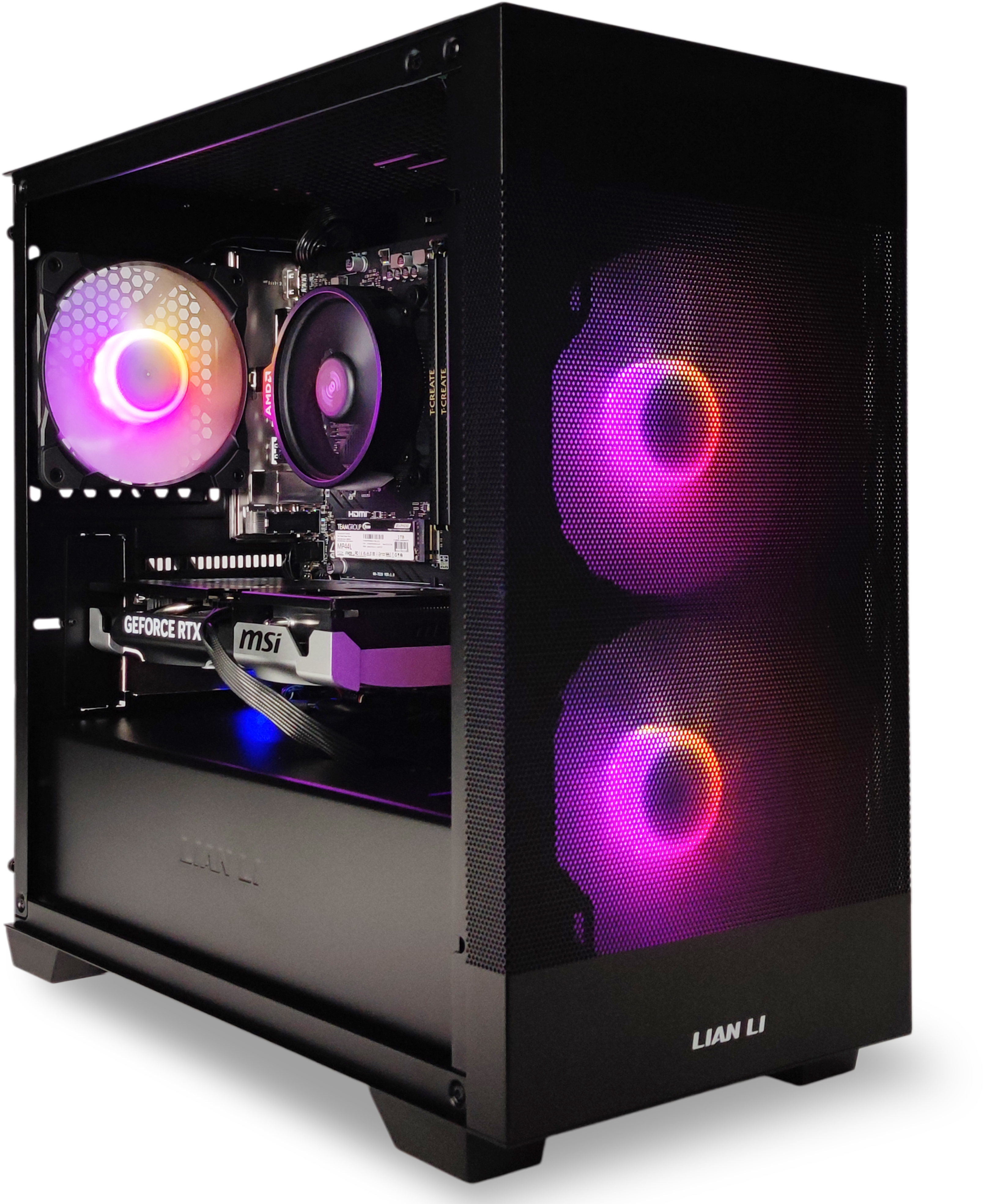 AURA PC - Ordenador AURA Gamer-PC Ryzen 5 7500F 32GB DDR5 1TB RTX 5060 Ti 16GB WiFi W11 V2