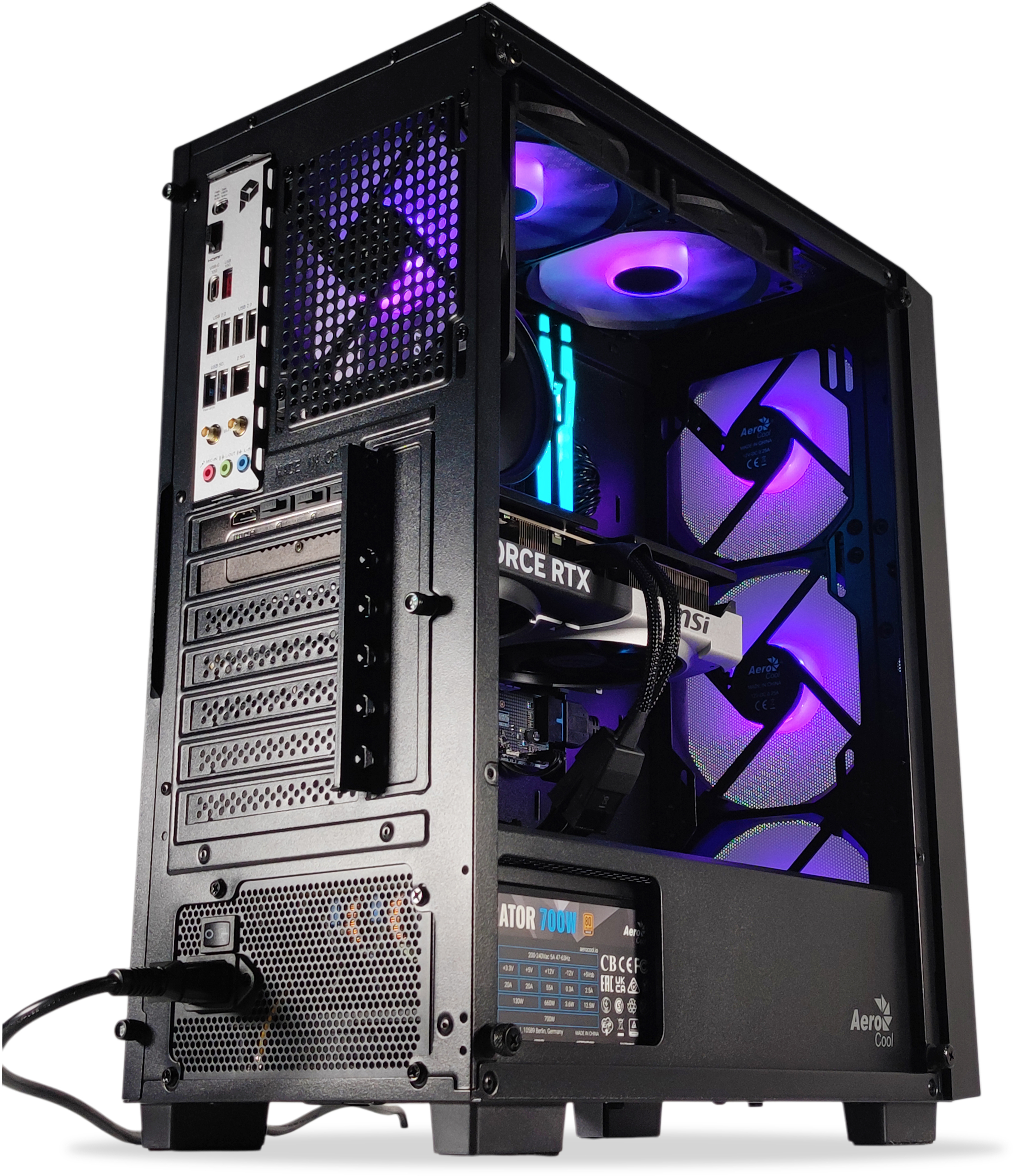 AURA PC - Ordenador AURA Gamer-PC TEAM 7 EDITION Ryzen 5 7500F 32GB DDR5 1TB RTX 5070 WiFi W11
