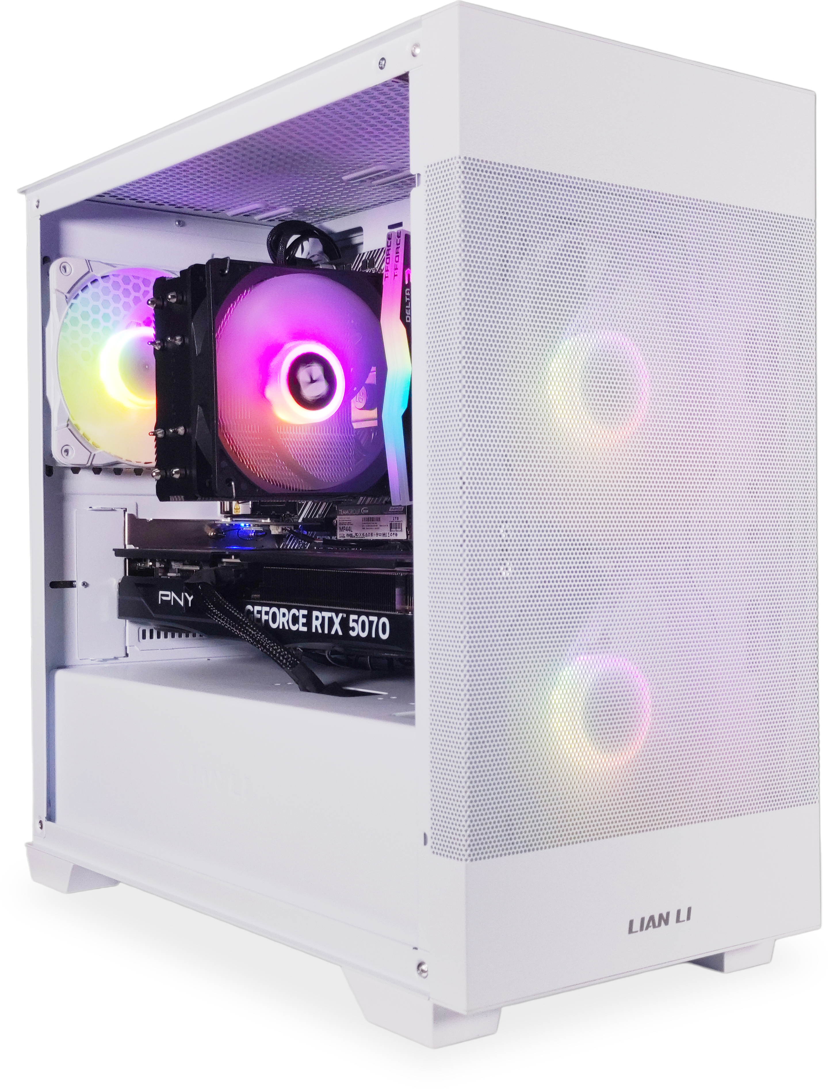 AURA PC - Ordenador AURA Gamer-PC Ryzen 7 5700X3D 32GB DDR4 1TB RTX 5070 WiFi W11