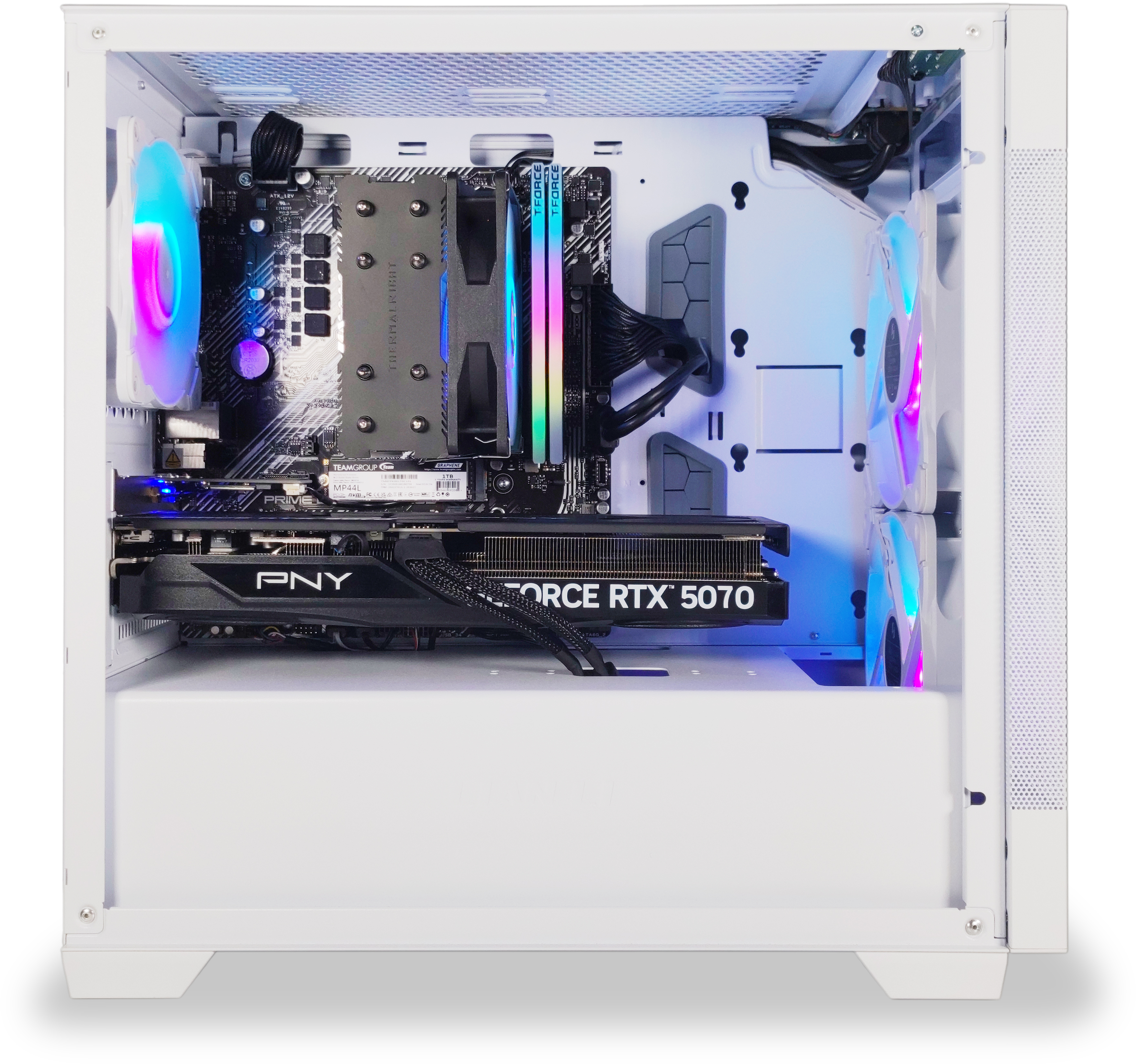 AURA PC - Ordenador AURA Gamer-PC Ryzen 7 5700X3D 32GB DDR4 1TB RTX 5070 WiFi W11