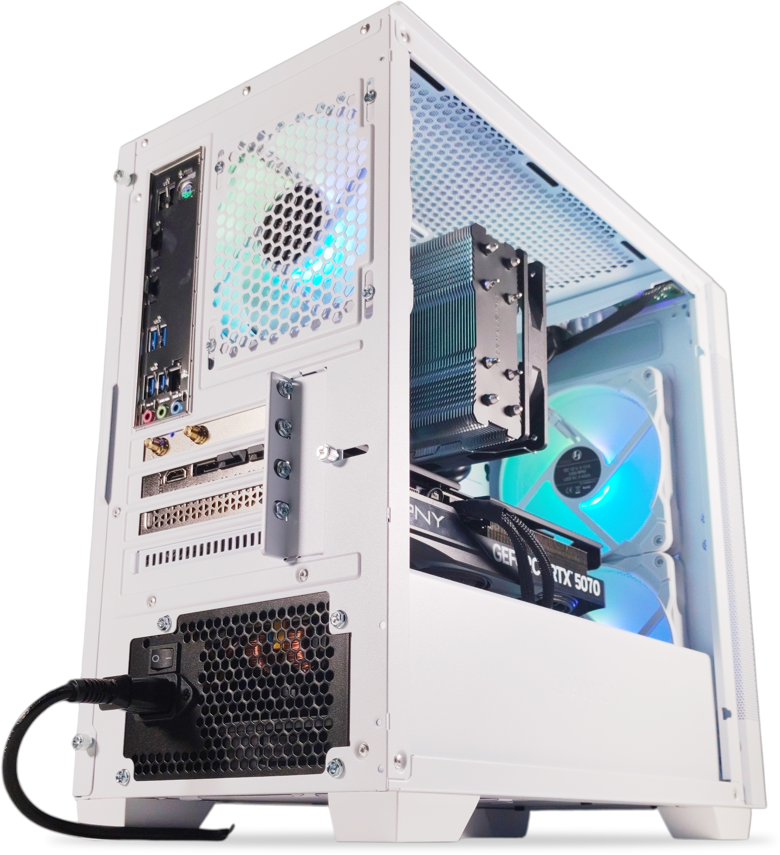 AURA PC - Ordenador AURA Gamer-PC Ryzen 7 5700X3D 32GB DDR4 1TB RTX 5070 WiFi W11