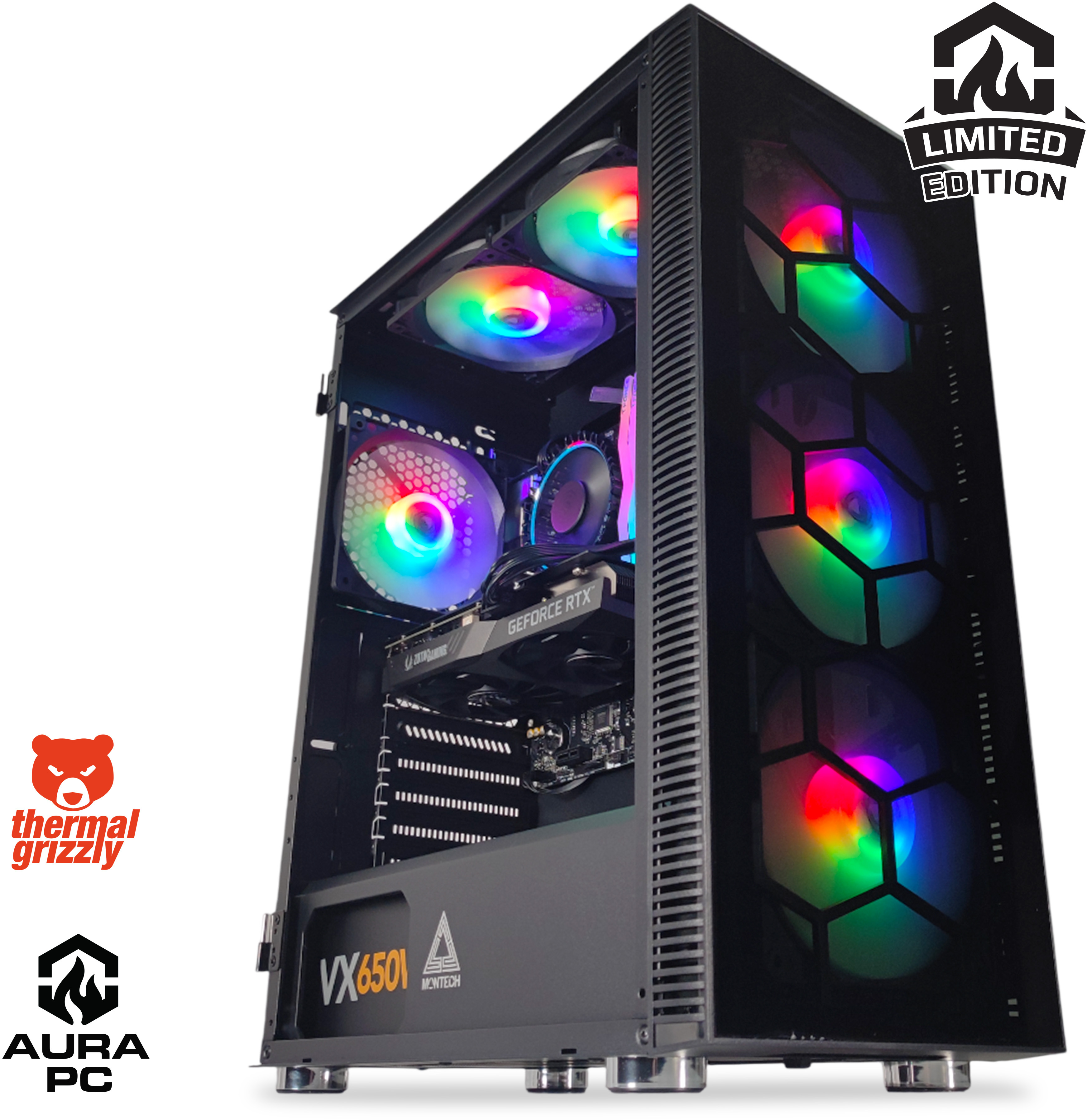 Ordenador AURA Limited-PC Intel i3 13100F 16GB DDR4 500GB RTX 3060 12GB W11