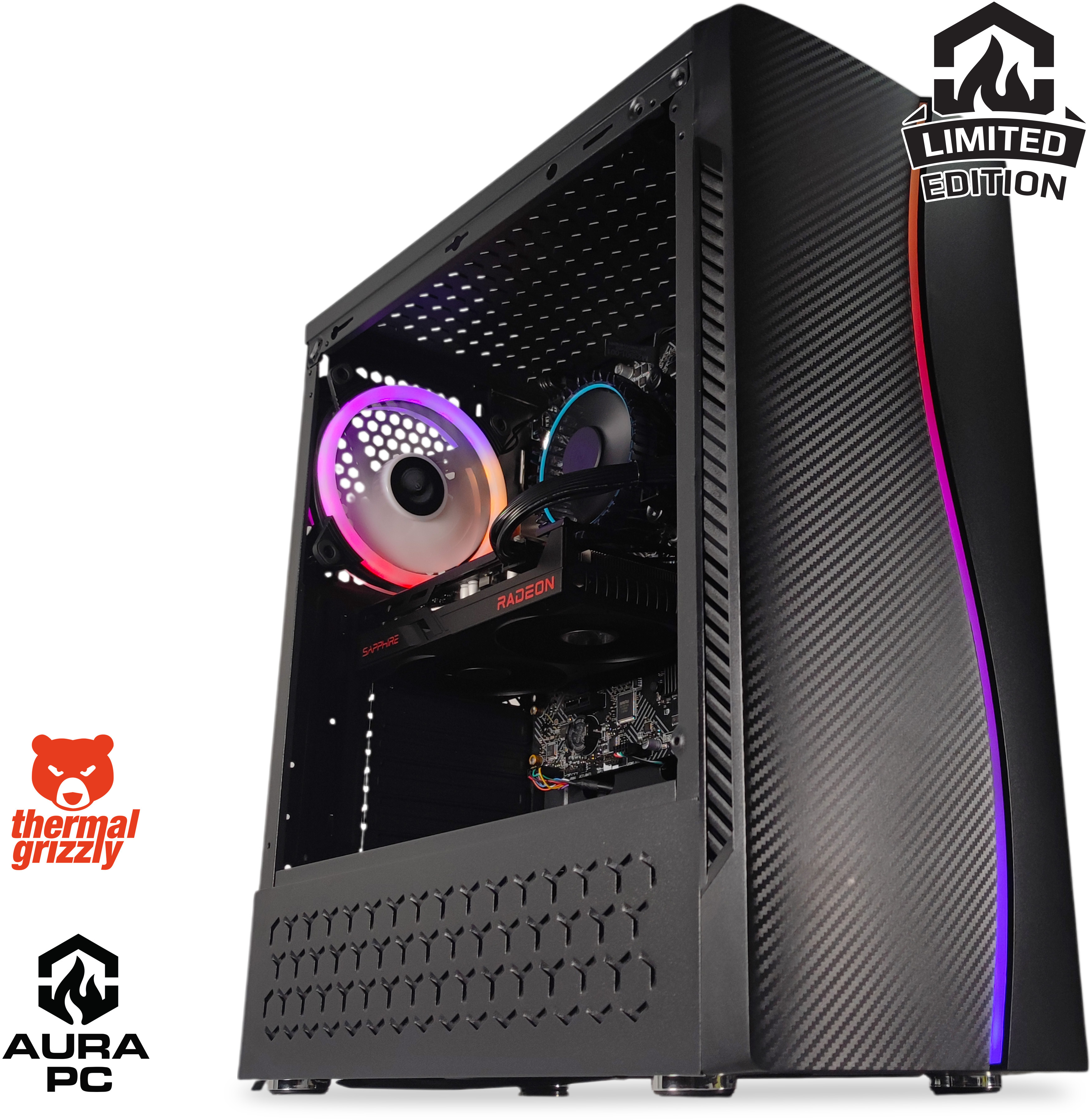 Ordenador AURA Limited-PC Intel i3 13100F 8GB DDR4 500GB RX 6600 W11