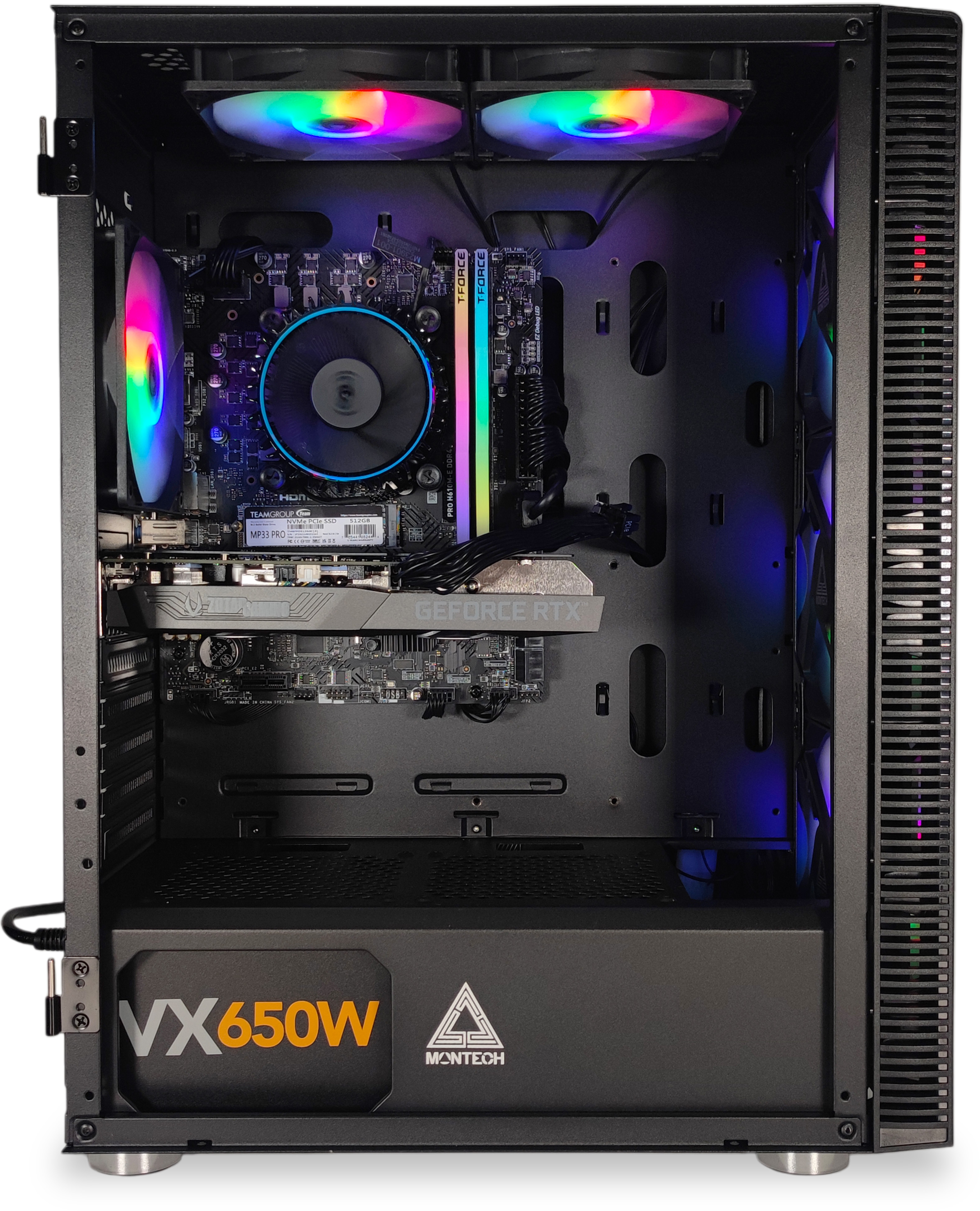 AURA PC - Ordenador AURA Limited-PC Intel i3 13100F 16GB DDR4 500GB RTX 3060 12GB W11