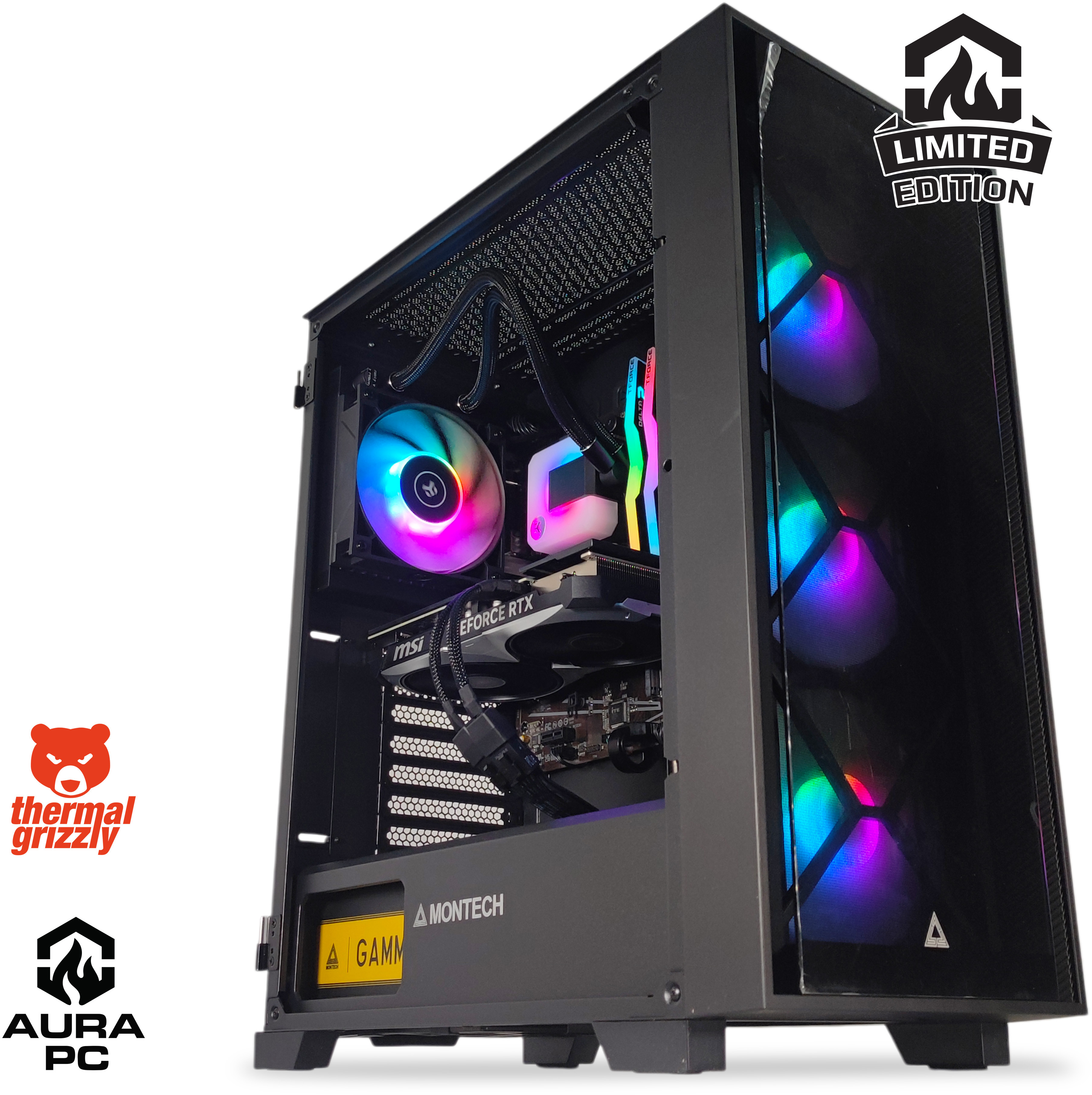 Ordenador AURA Limited-PC Ryzen 7 5700X 32GB DDR4 1TB RTX 4070 SUPER W11