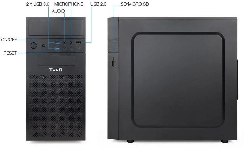 AURA PC - Ordenador AURA Office-PC i5 12400 16GB DDR4 1TB UHD WiFi W11 Pro
