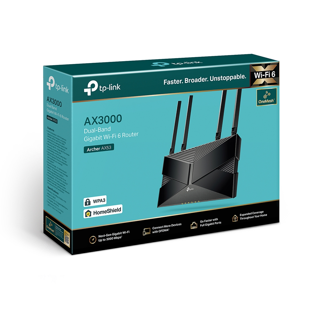 TP-Link - Router TP-Link Archer AX53 AX3000 Dual-Band WiFi 6 Mesh Gigabit