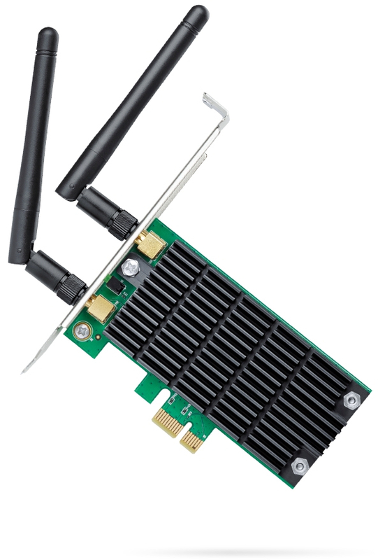 TP-Link - Tarjeta de Red TP-Link PCI Express Archer T4E Wi-Fi AC1200 Wireless Dual Band