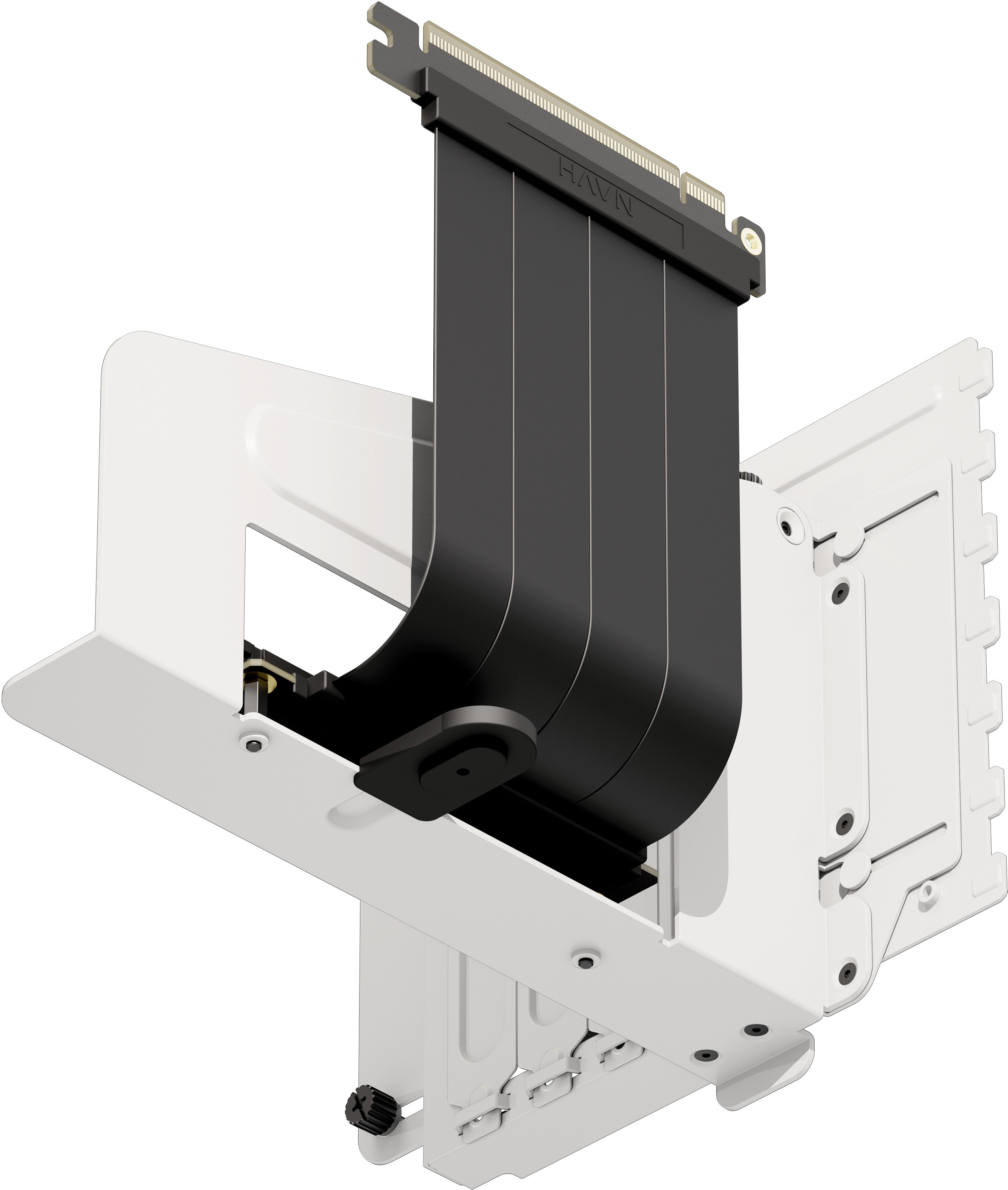 HAVN - Soporte Vertical GPU con Riser - HAVN HS 420 Blanco