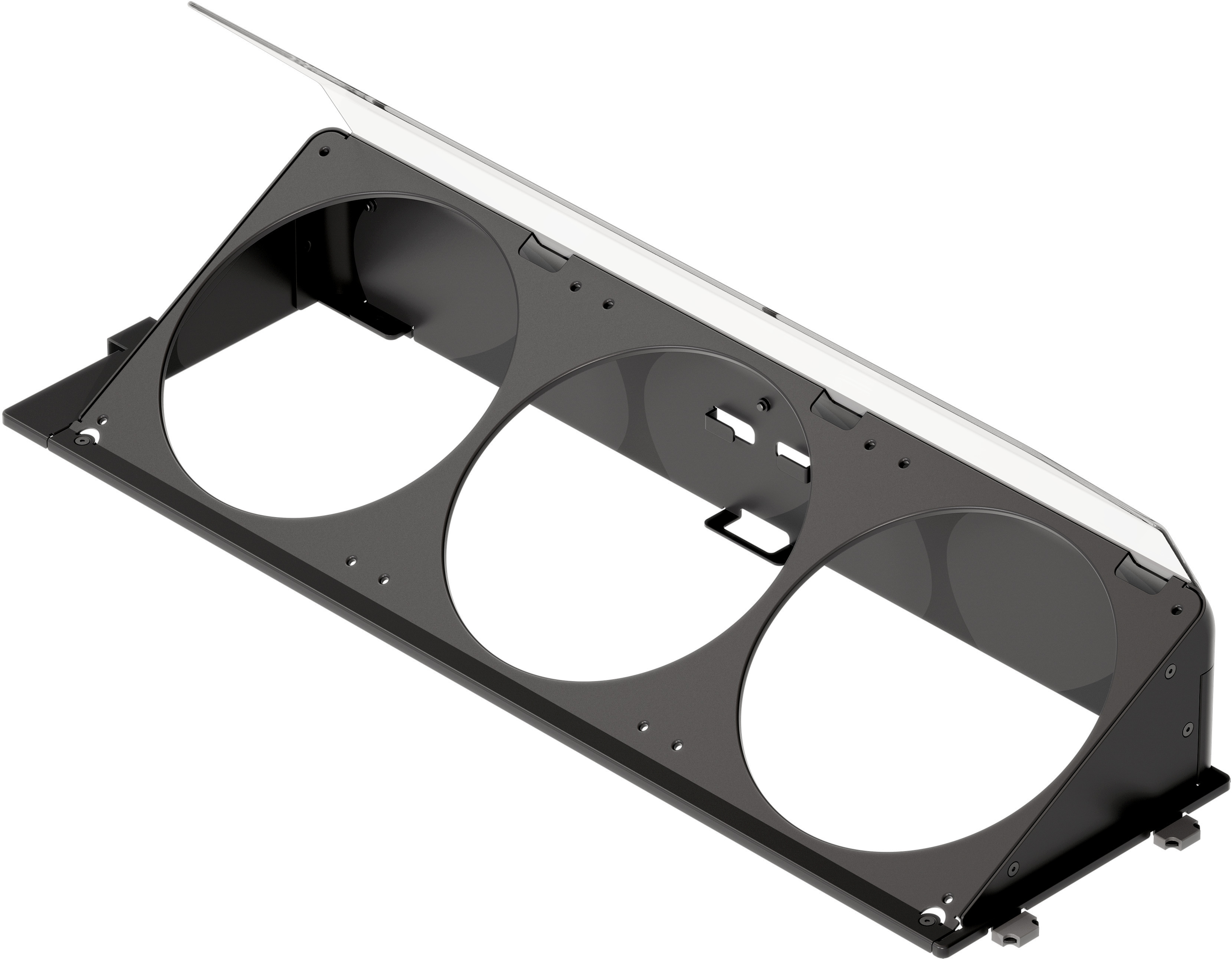 Soporte de Ventiladores Curvo Inferior - HAVN HS 420 Negro