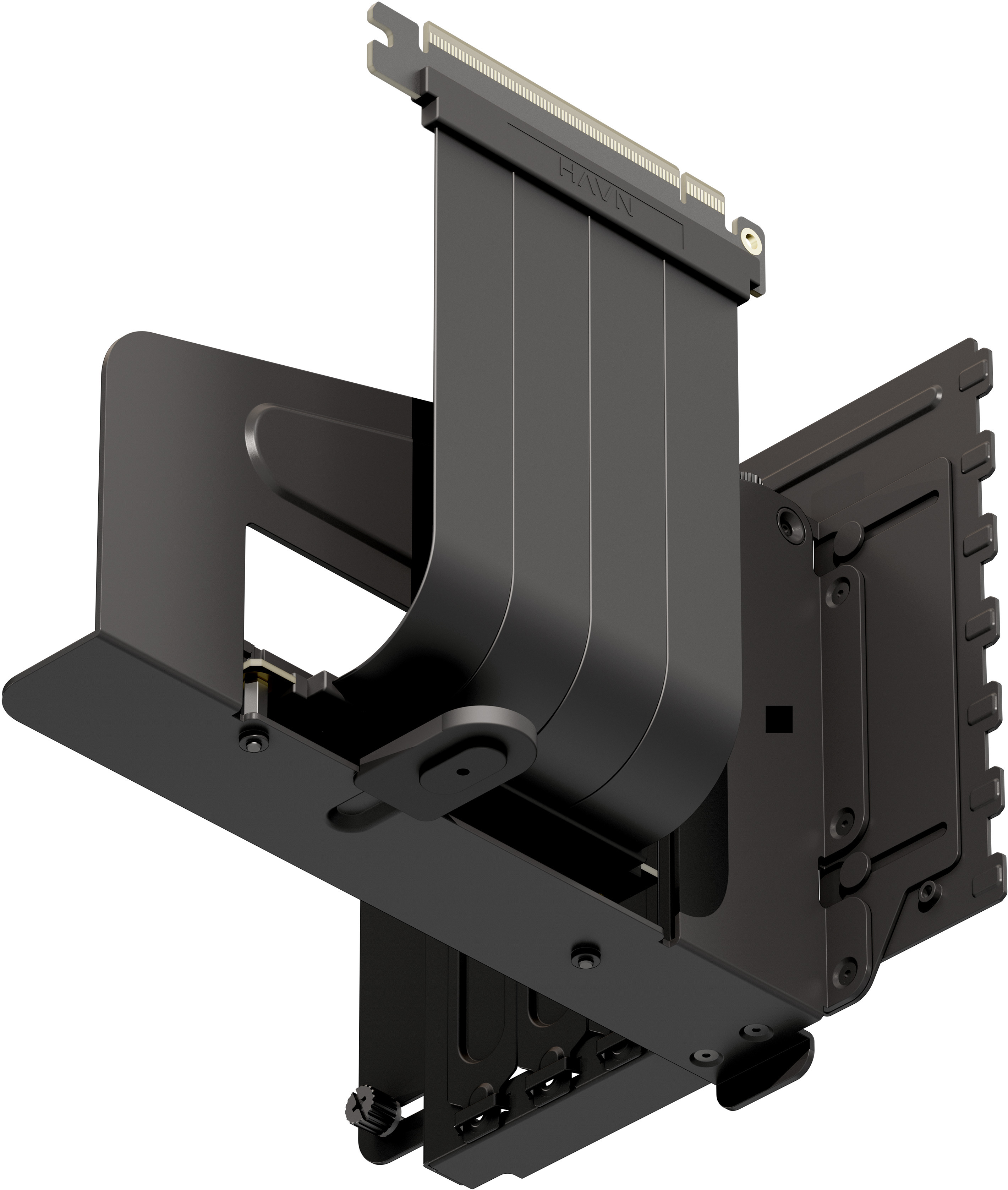 HAVN - Soporte Vertical GPU con Riser - HAVN HS 420 Negro