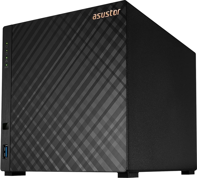Asustor - NAS Asustor AS1104T - 4 Baías - 1.4GHz 4-core - 1GB RAM