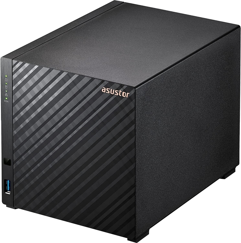 Asustor - NAS Asustor AS1104T - 4 Baías - 1.4GHz 4-core - 1GB RAM