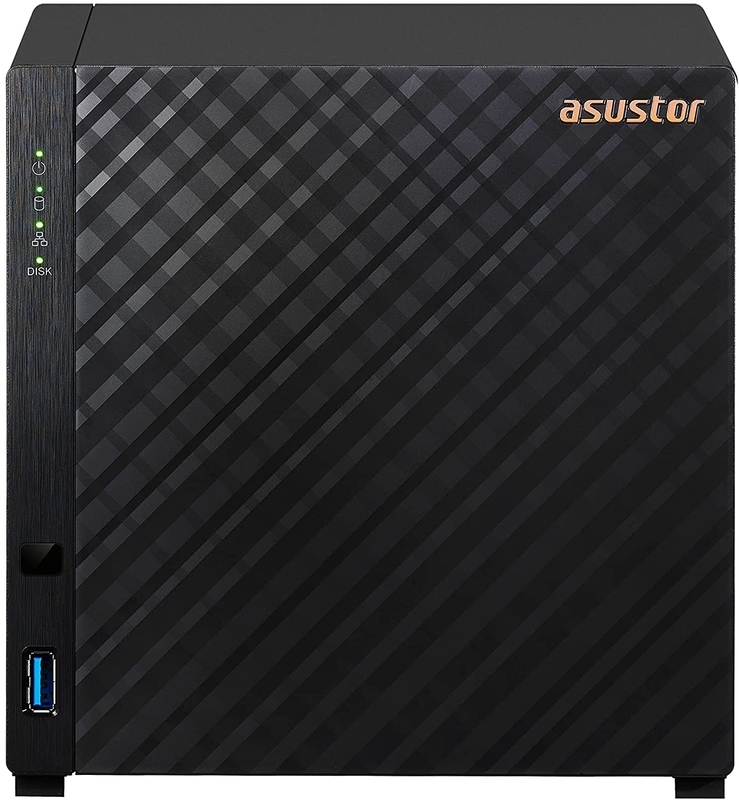 Asustor - NAS Asustor AS1104T - 4 Baías - 1.4GHz 4-core - 1GB RAM