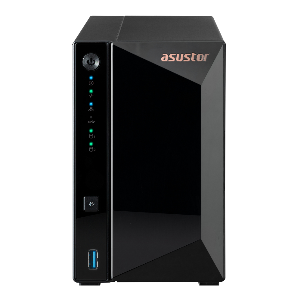 NAS Asustor Drivestor 2 Pro Gen 2 AS3302T v2 - 2 Baías - 1.7GHz 4-core - 2GB RAM