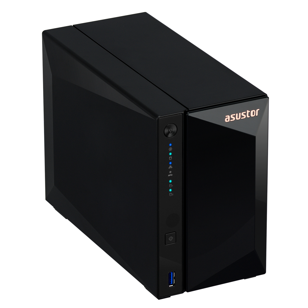 Asustor - NAS Asustor Drivestor 2 Pro Gen 2 AS3302T v2 - 2 Baías - 1.7GHz 4-core - 2GB RAM