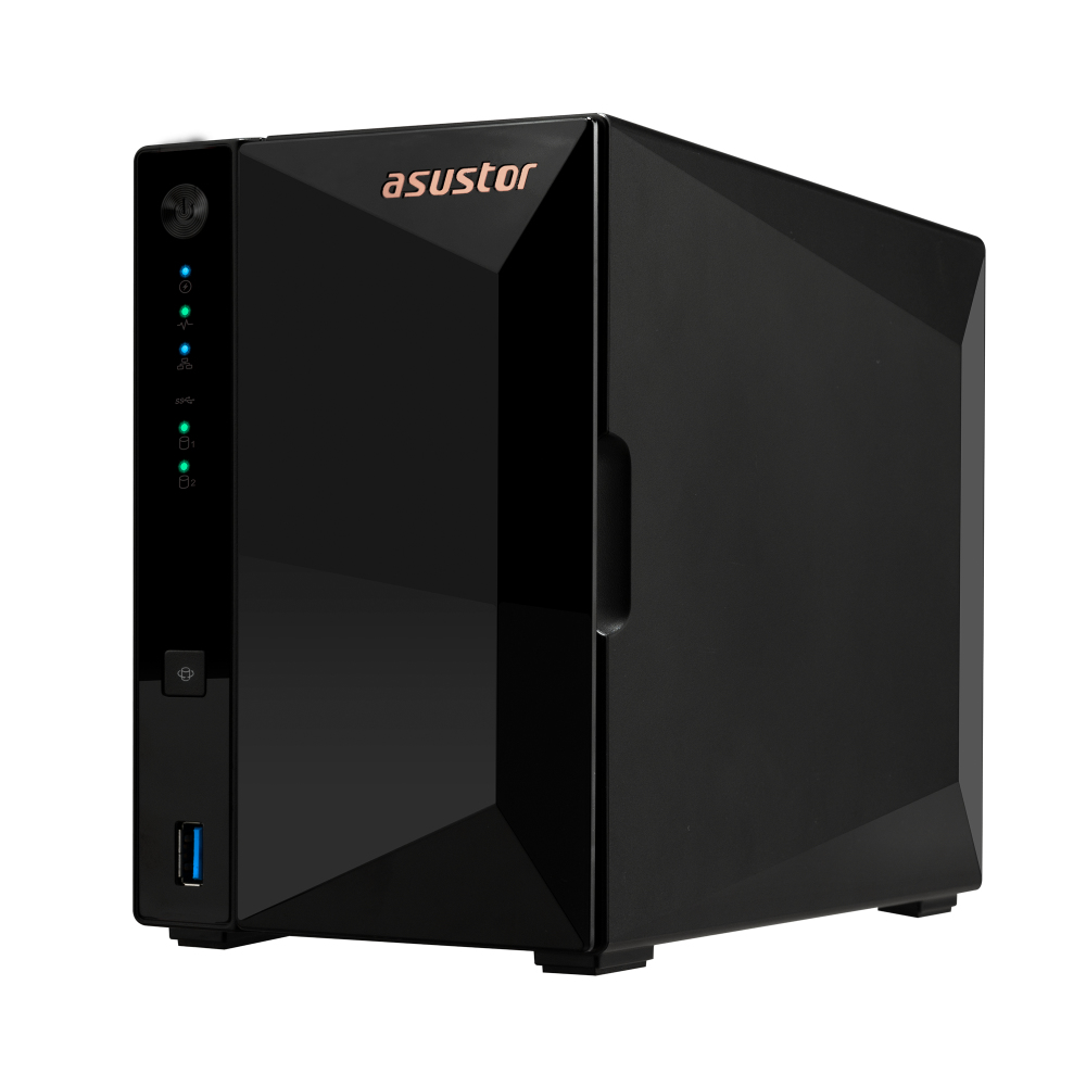 Asustor - NAS Asustor Drivestor 2 Pro Gen 2 AS3302T v2 - 2 Baías - 1.7GHz 4-core - 2GB RAM