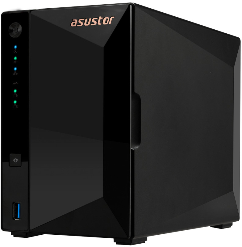 Asustor - NAS Asustor AS3302T - 2 Baías - 1.4GHz 4-core - 2GB RAM