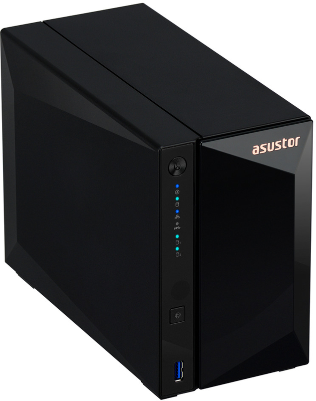 Asustor - NAS Asustor AS3302T - 2 Baías - 1.4GHz 4-core - 2GB RAM