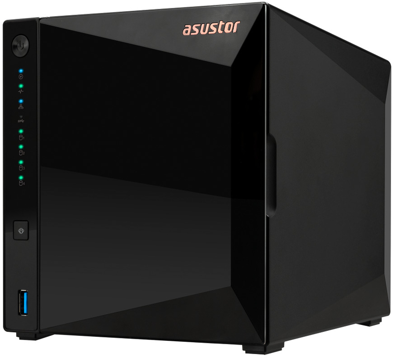 Asustor - NAS Asustor AS3304T - 4 Baías - 1.4GHz 4-core - 2GB RAM