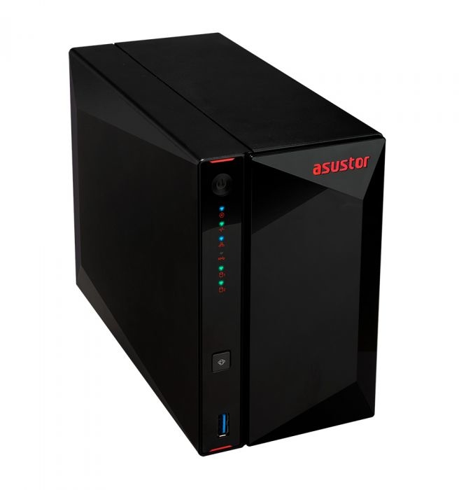 Asustor - NAS Asustor AS5202T - 2 Baías - 2.0GHz-2.7GHz 2-core - 2GB RAM