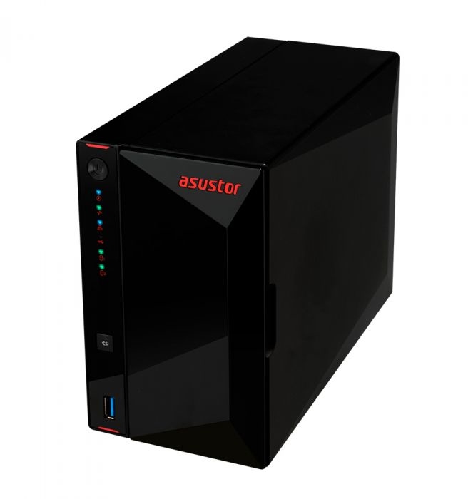 Asustor - NAS Asustor AS5202T - 2 Baías - 2.0GHz-2.7GHz 2-core - 2GB RAM