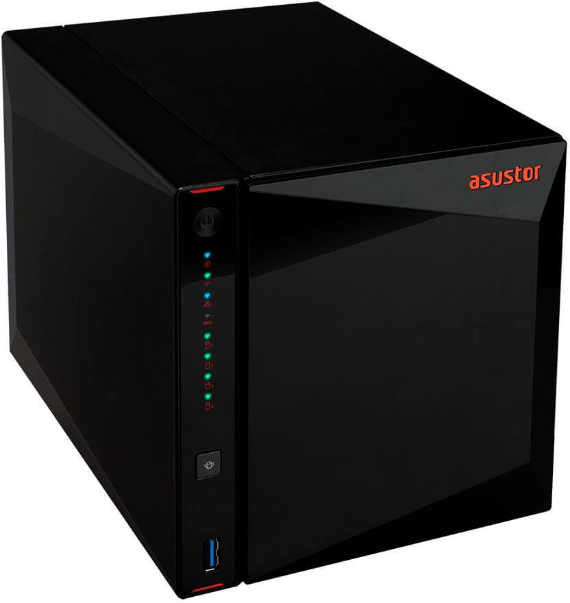 Asustor - NAS Asustor AS5304T - 4 Baías - 1.5GHz-2.5GHz 4-core - 4GB RAM