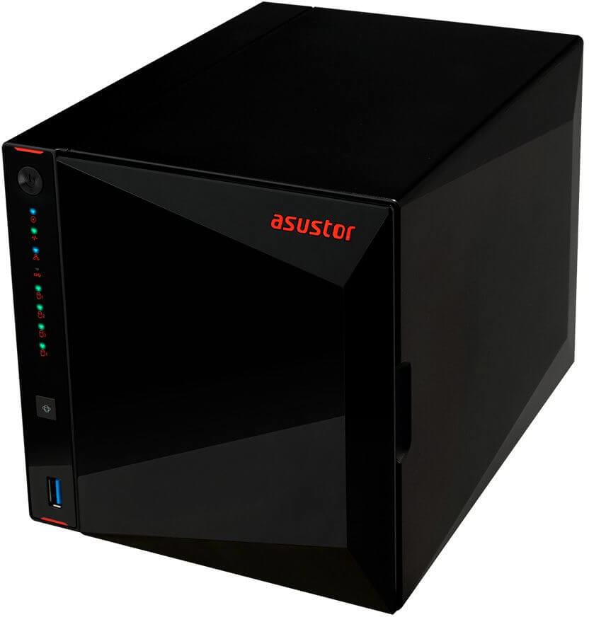 Asustor - NAS Asustor AS5304T - 4 Baías - 1.5GHz-2.5GHz 4-core - 4GB RAM