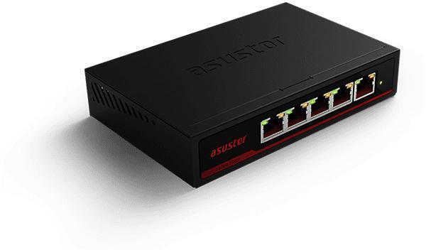 Asustor - Switch Asustor ASW205T 5 Portas Gigabit Unmanaged