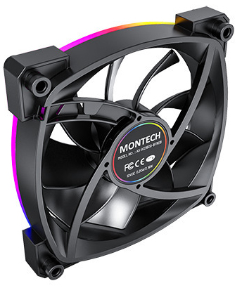 Montech - Ventilador Montech AX120 PWM ARGB PWM 120mm Negro