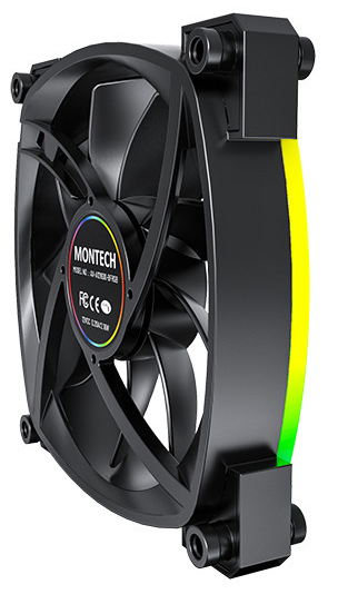 Montech - Ventilador Montech AX120 PWM ARGB PWM 120mm Negro