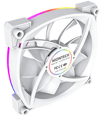 Montech - Ventilador Montech AX120 PWM ARGB PWM 120mm Blanco