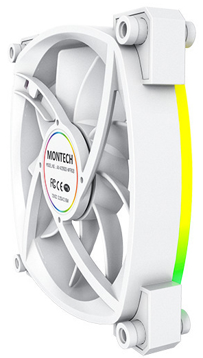 Montech - Ventilador Montech AX120 PWM ARGB PWM 120mm Blanco