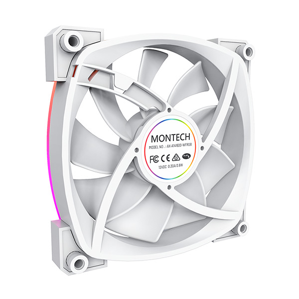 Montech - Ventilador Montech AX140 PWM ARGB PWM 140mm Blanco