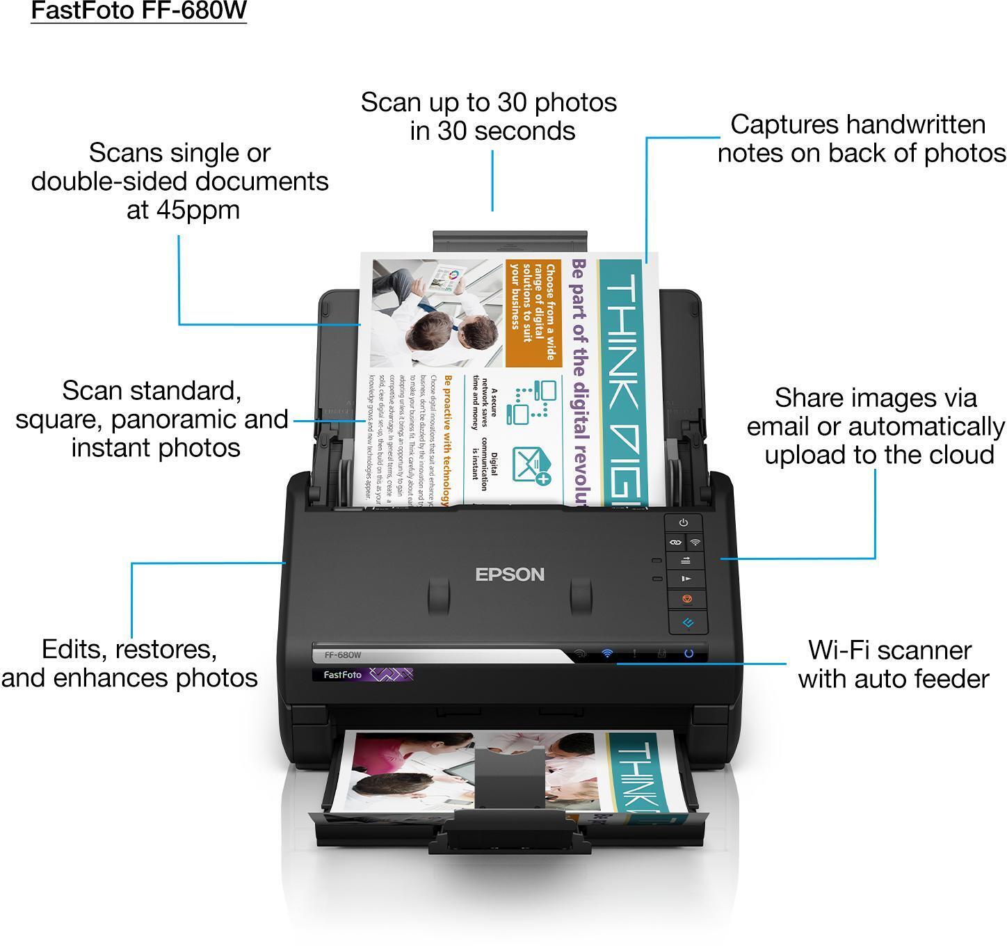  - Scanner de Fotos Epson FastFoto FF-680W