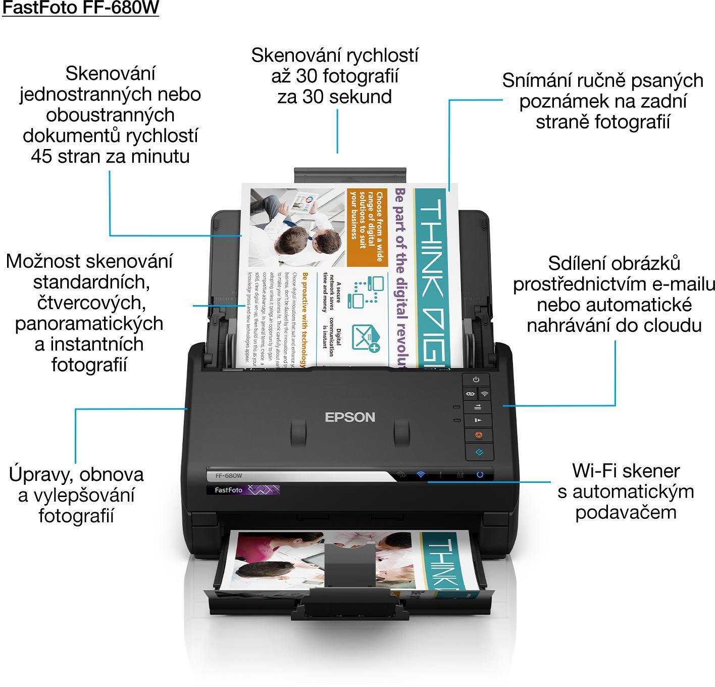  - Scanner de Fotos Epson FastFoto FF-680W
