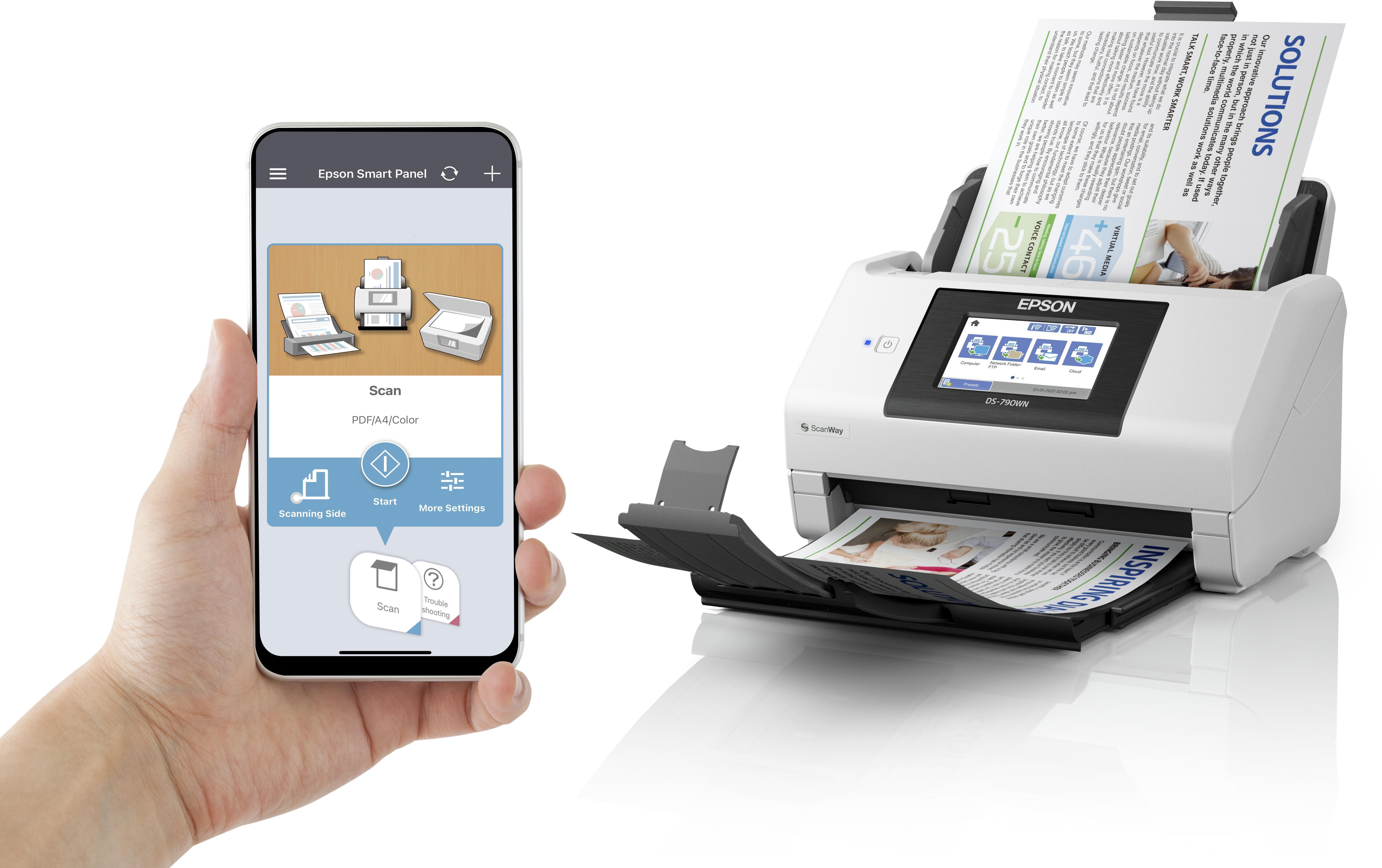  - Scanner de Documentos Epson WorkForce DS-790WN